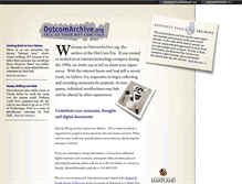 Tablet Screenshot of dotcomarchive.org